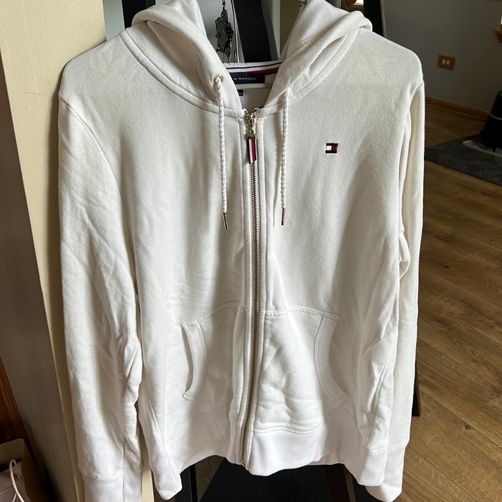 Tommy Hilfiger White Zip Up
